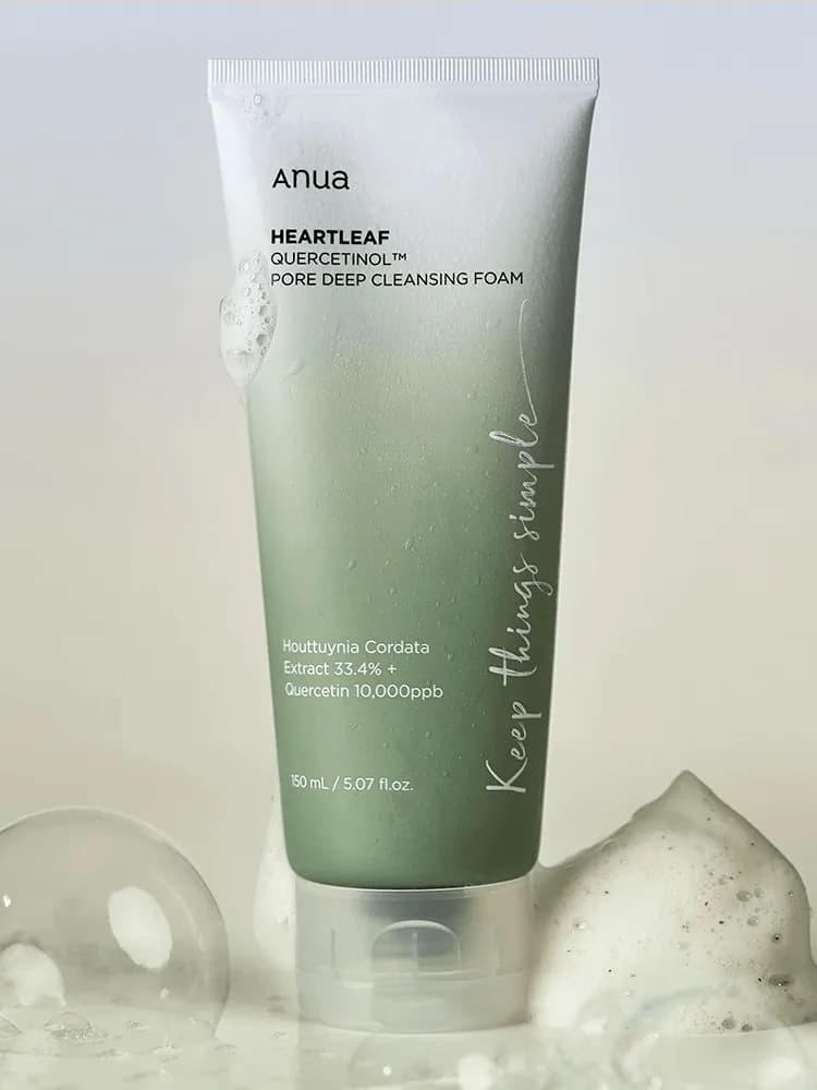 Пенка-скраб с кверцетинолом для очищения пор Anua Heartleaf Quercetinol Pore Deep Cleansing Foam
